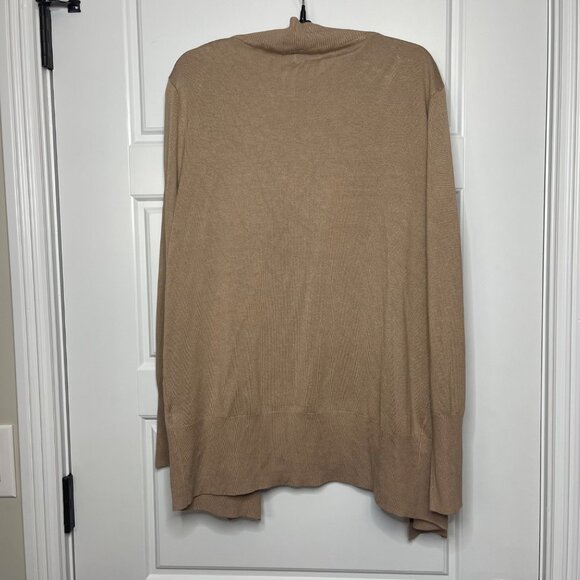 Merokeety Neutral Open Front Cardigan Sweater Women's Large Long Sleeve Viscose - Picture 3 of 9